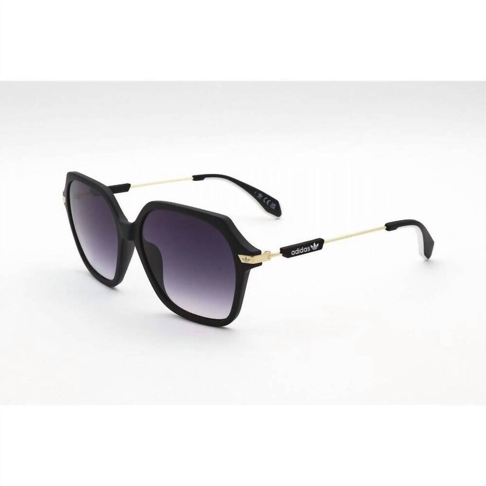 NEW ADIDAS women's geometric sunglasses in black - Picture 1 of 3